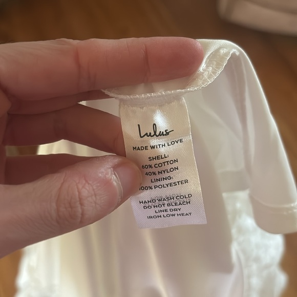 Lulu’s White Lace Short Sleeve Midi Dress - Picture 6 of 7